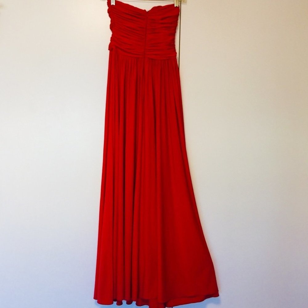AnaMaria Couture Red Long Dress Small